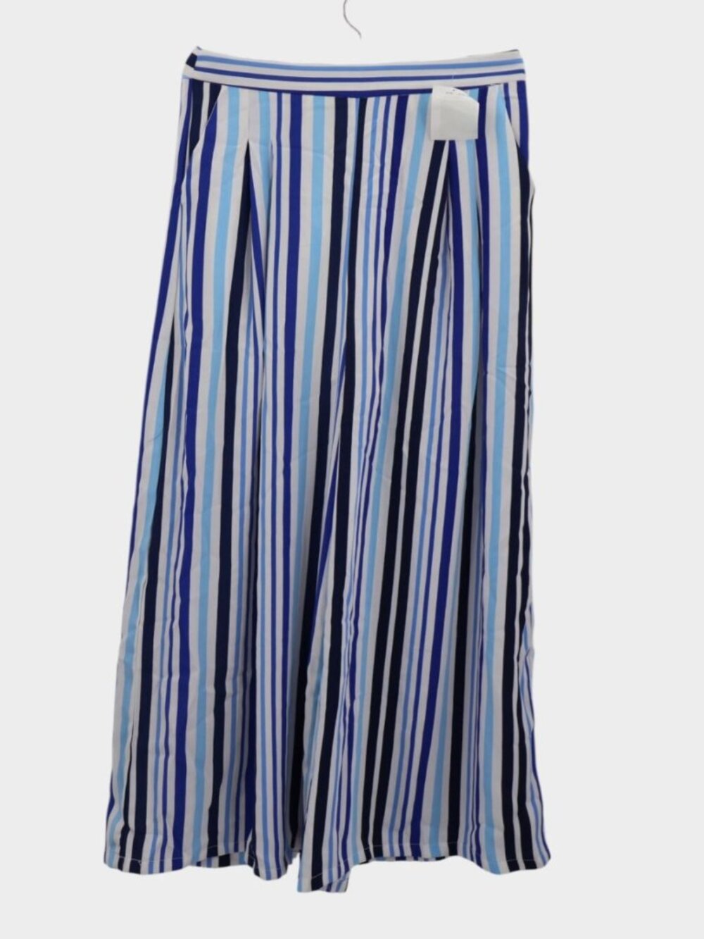 Do+Be Blue White Stripe Wide Leg Crop Pants NWT Nordstrom Size M